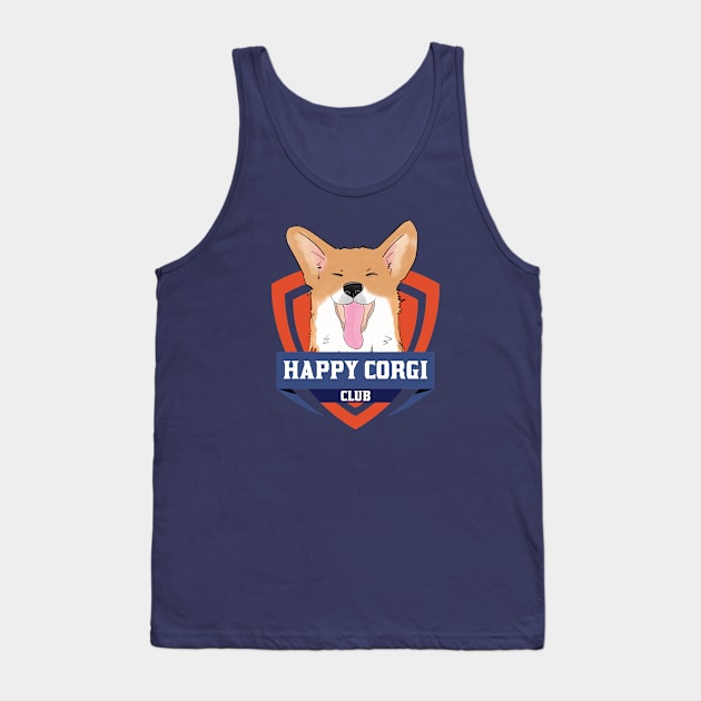 The Happy Corgi Club Tank Top by Issacart